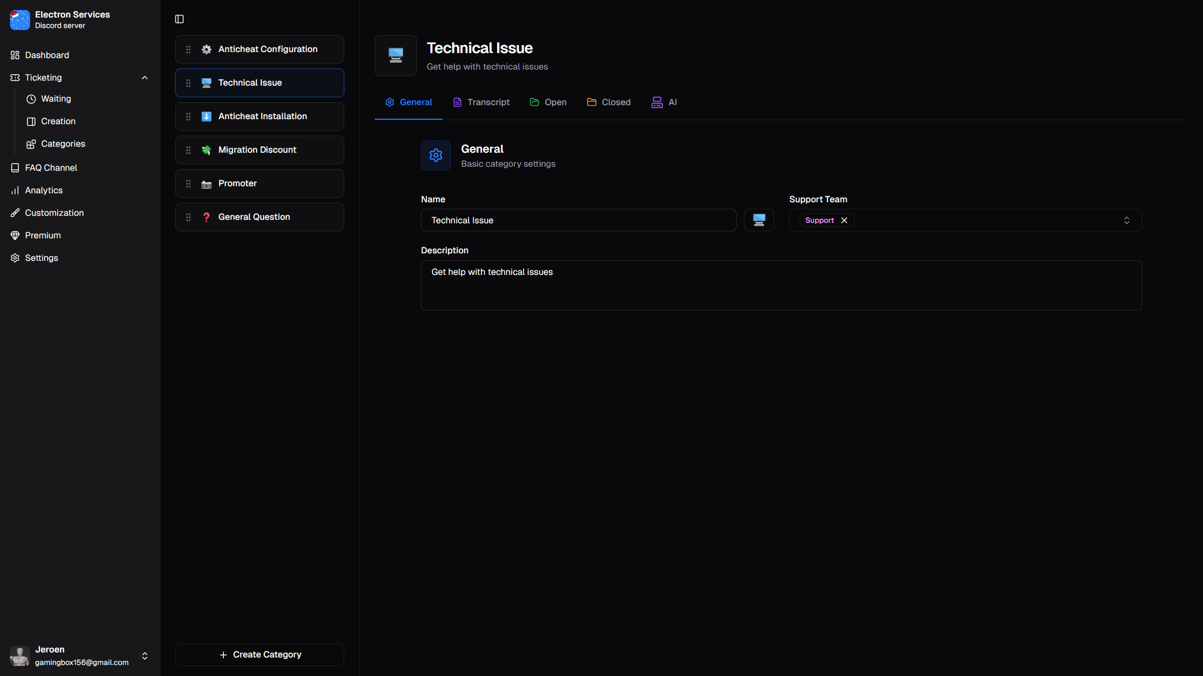 TicketFast Dashboard
